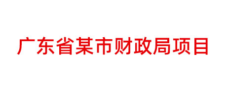 廣東省某市財(cái)政局項(xiàng)目