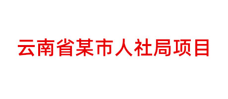 云南省某市人社局項(xiàng)目